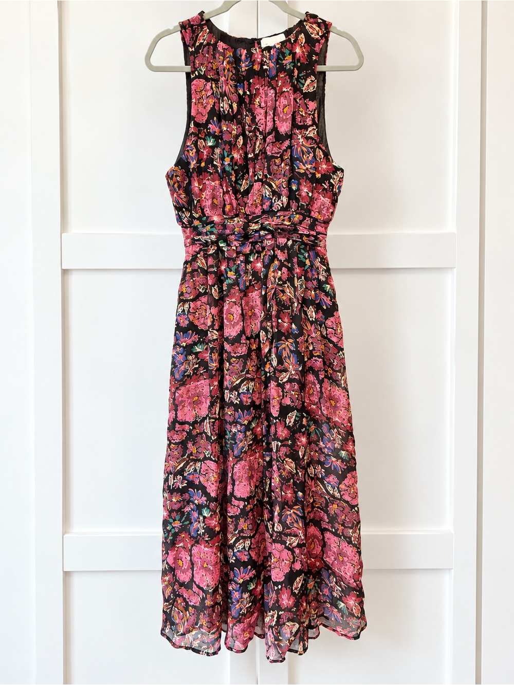 Cleobella Floral Chiffon Midi Ankle Dress Size Small Sample